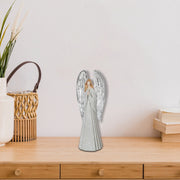 Resin Angel Figurine, Christmas Angel Decoration, Religious Holiday Tabletop Décor