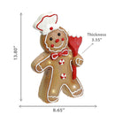 Led Magnesia Gingerbread Boy Holding Spatula