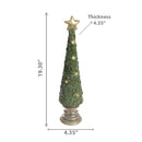 Led Magnesia Green Poinsettia Tree