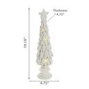 Led Magnesia White Pinecone Tree
