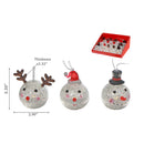 Led Round Face Ornaments (Asstd) (12/Disp) - Set of 12