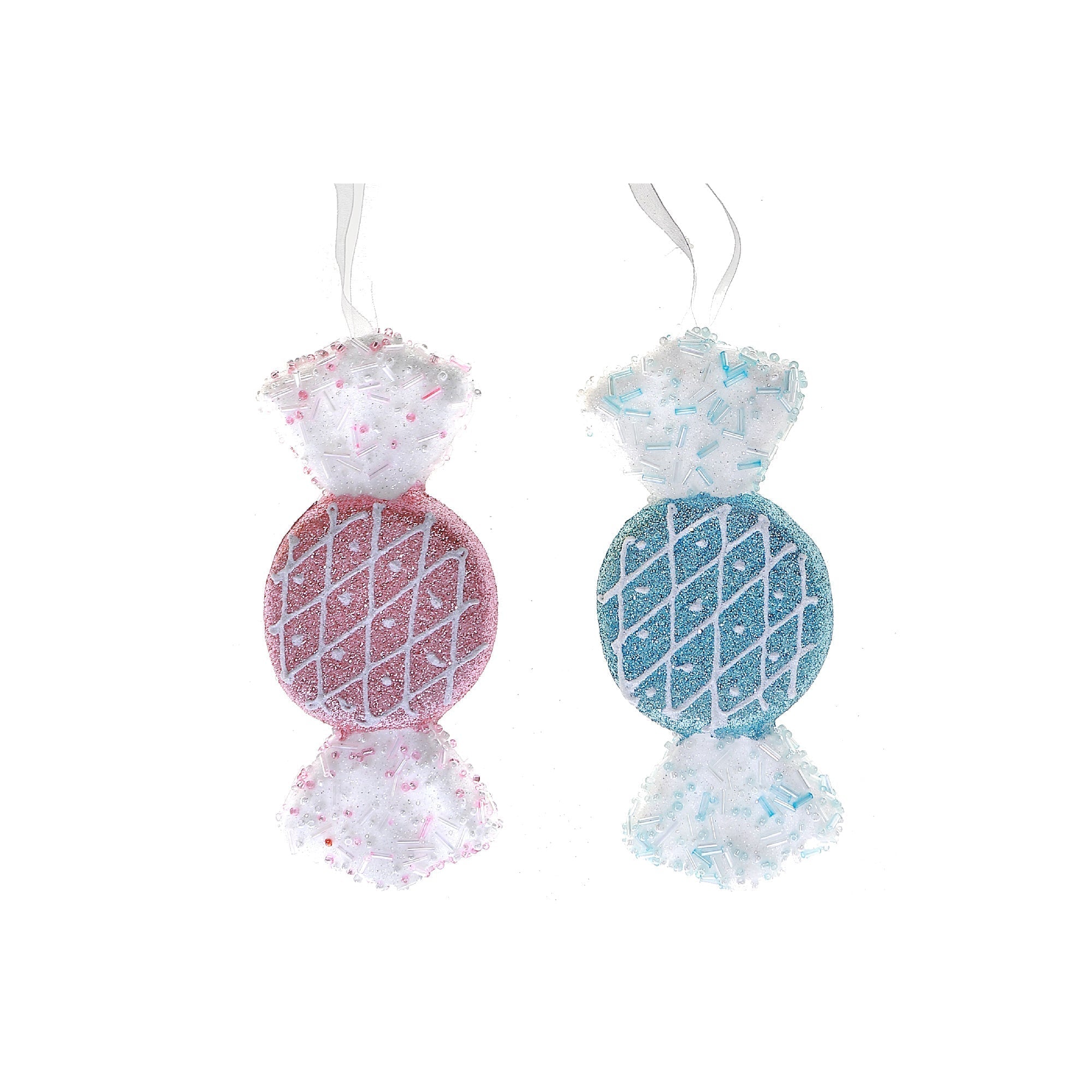 Candy-Shaped Christmas Ornament Set of 12 – Holiday Tree Decoration