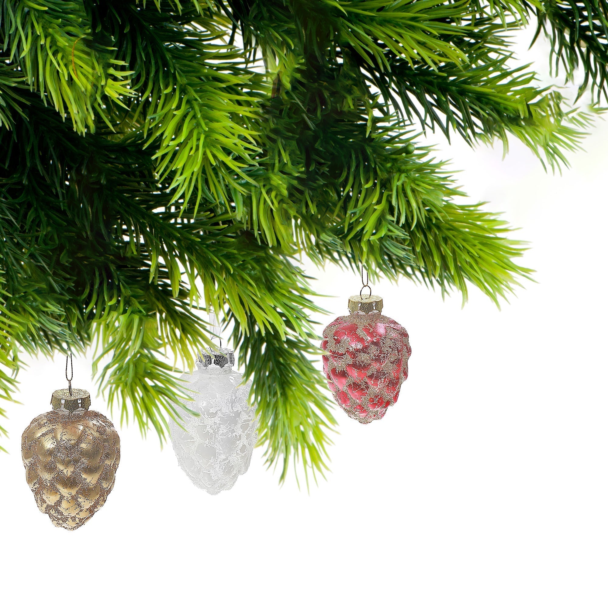 Teardrop Christmas Ornament Set of 9 – Holiday Tree Decoration