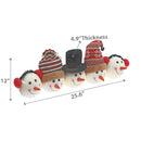 Quintuple Snowman Head Plush