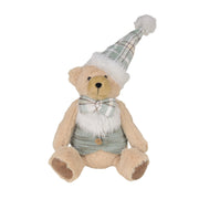 Noel the Teddy Bear Plush Sitter 13", Christmas, Plush Figure, Holiday Decor