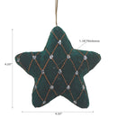 Green Star Ornament - Set of 12