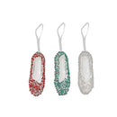 Acrylic Sparkling Ballet Shoe Ornament (Asstd) - Set of 12