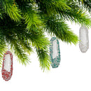Acrylic Sparkling Ballet Shoe Ornament (Asstd) - Set of 12