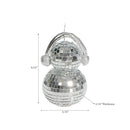 Disco Snowman With Earmuffs Décor (Silver) - Set of 2