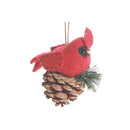 Wool Hanging Ornament (Cardinal) - Set of 6