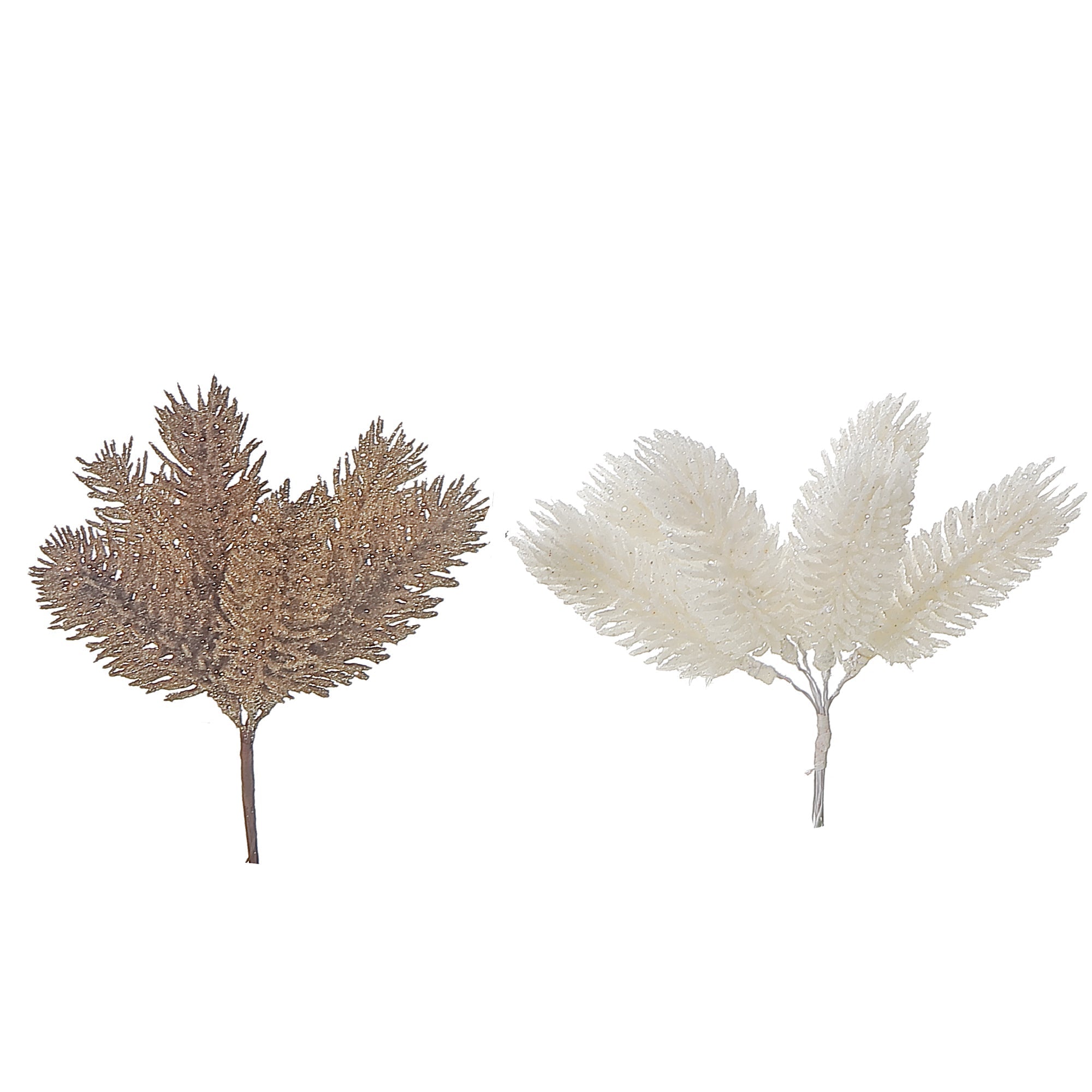 Glitter Pinecone Pick Set of 12, Christmas Pinecone Pick, Holiday Tree Decoration