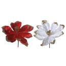 Glitter Edged Magnolia Pick - Set of 12