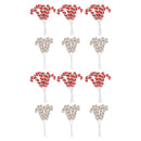 Bundle Of 6 Striped Candy Cane Pick (Asstd) - Set of 12