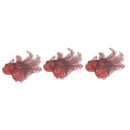 Set Of 2 Glitter Cardinal Clip (Red) - Set of 6