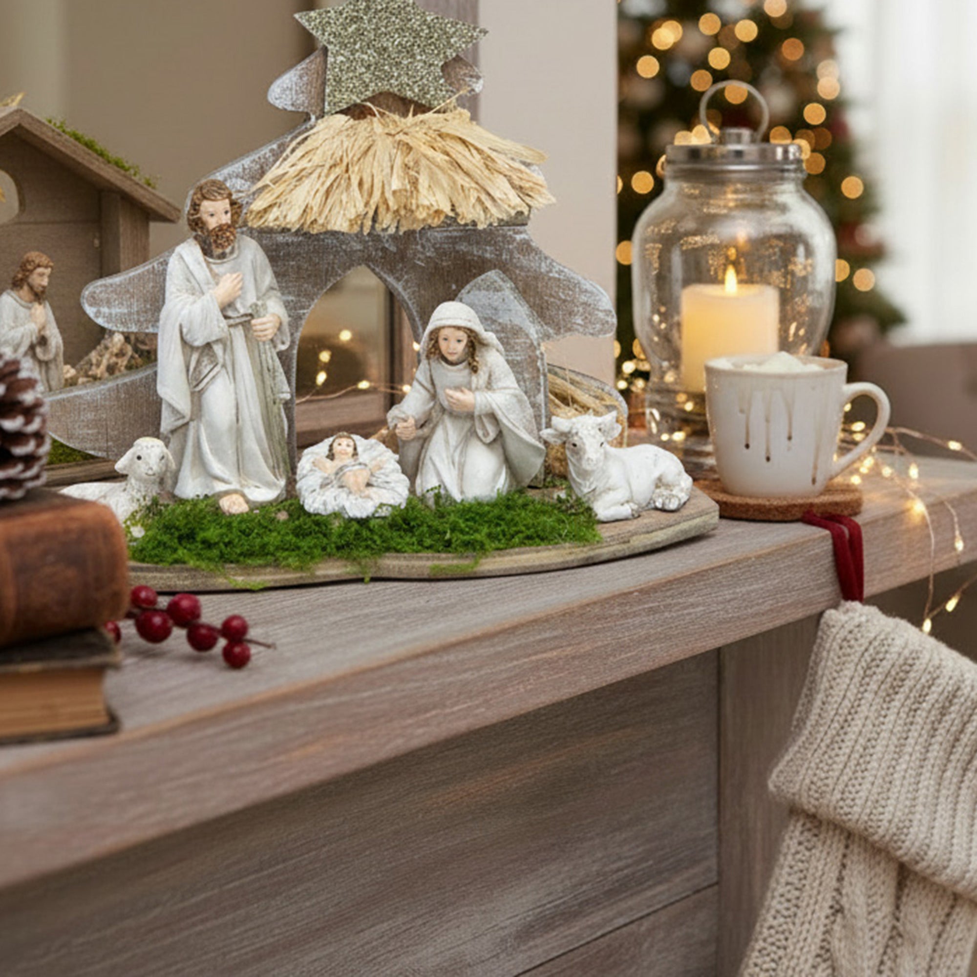 Vintage Nativity Scene, Christmas, Figurine, Holiday Decor