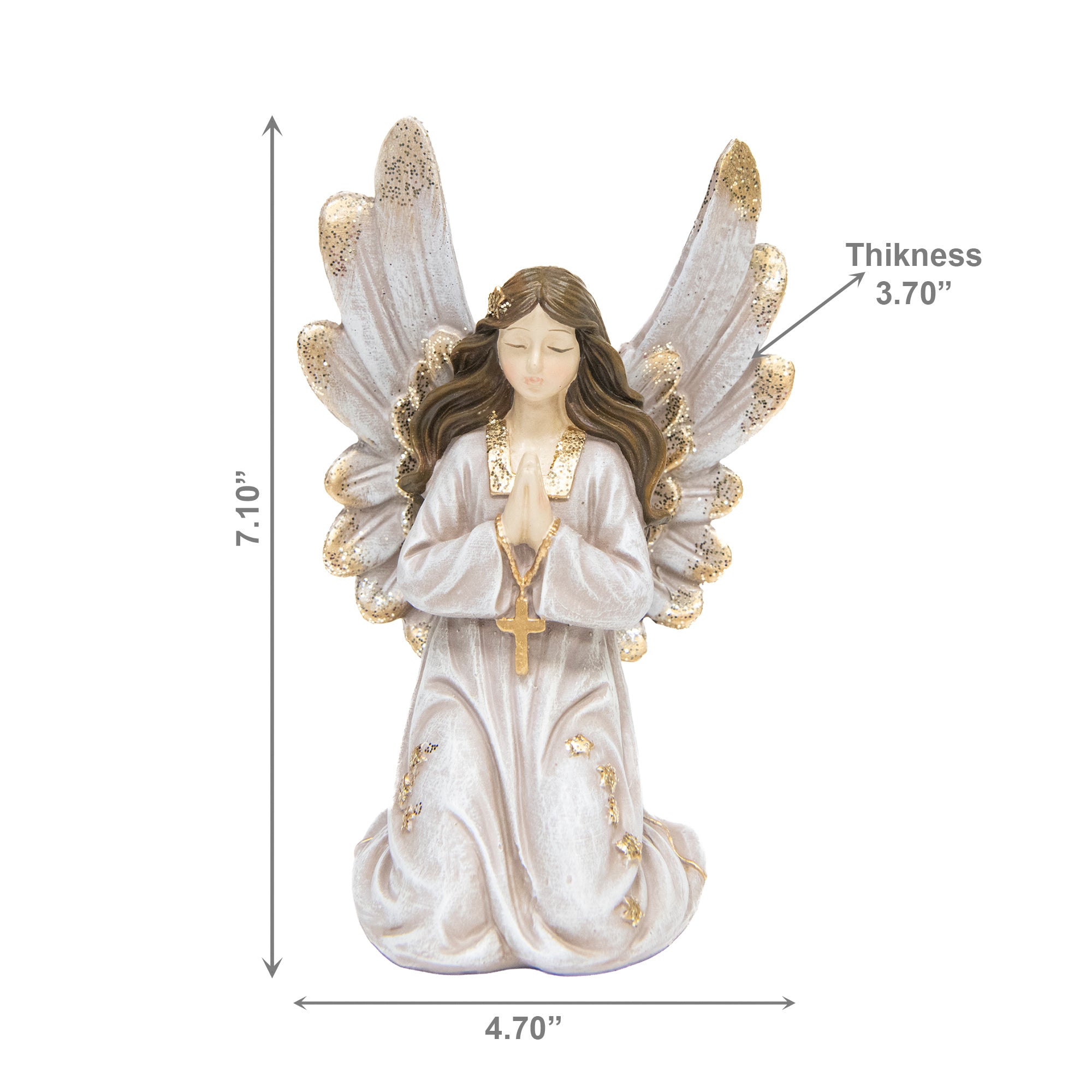 Angel Statue Kneeling, Holiday Decor