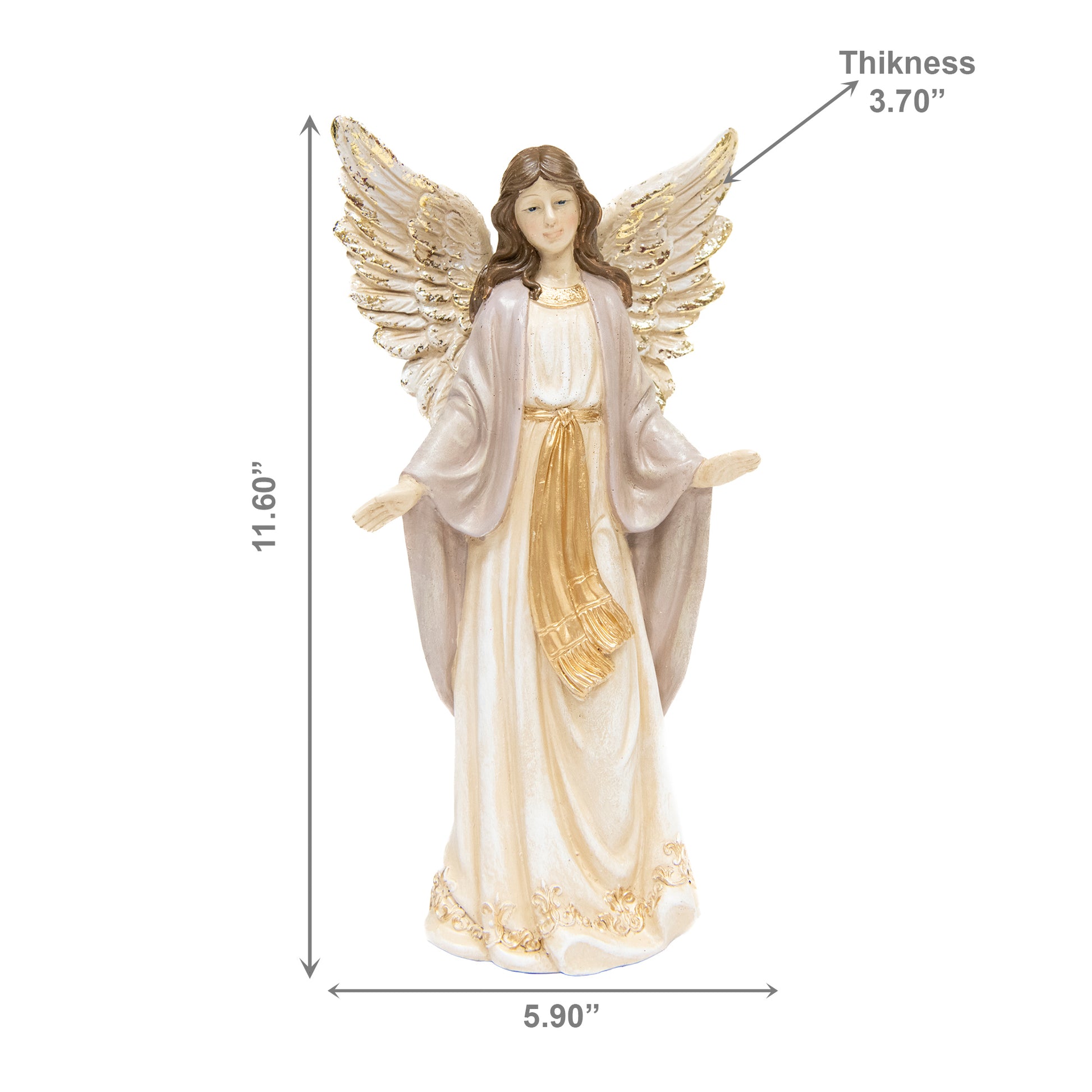 Angel Statue Arms Out, Holiday Decor