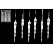 6 Piece Icicle Glass Ornament in Gift Box, Ornament, Holiday Decor