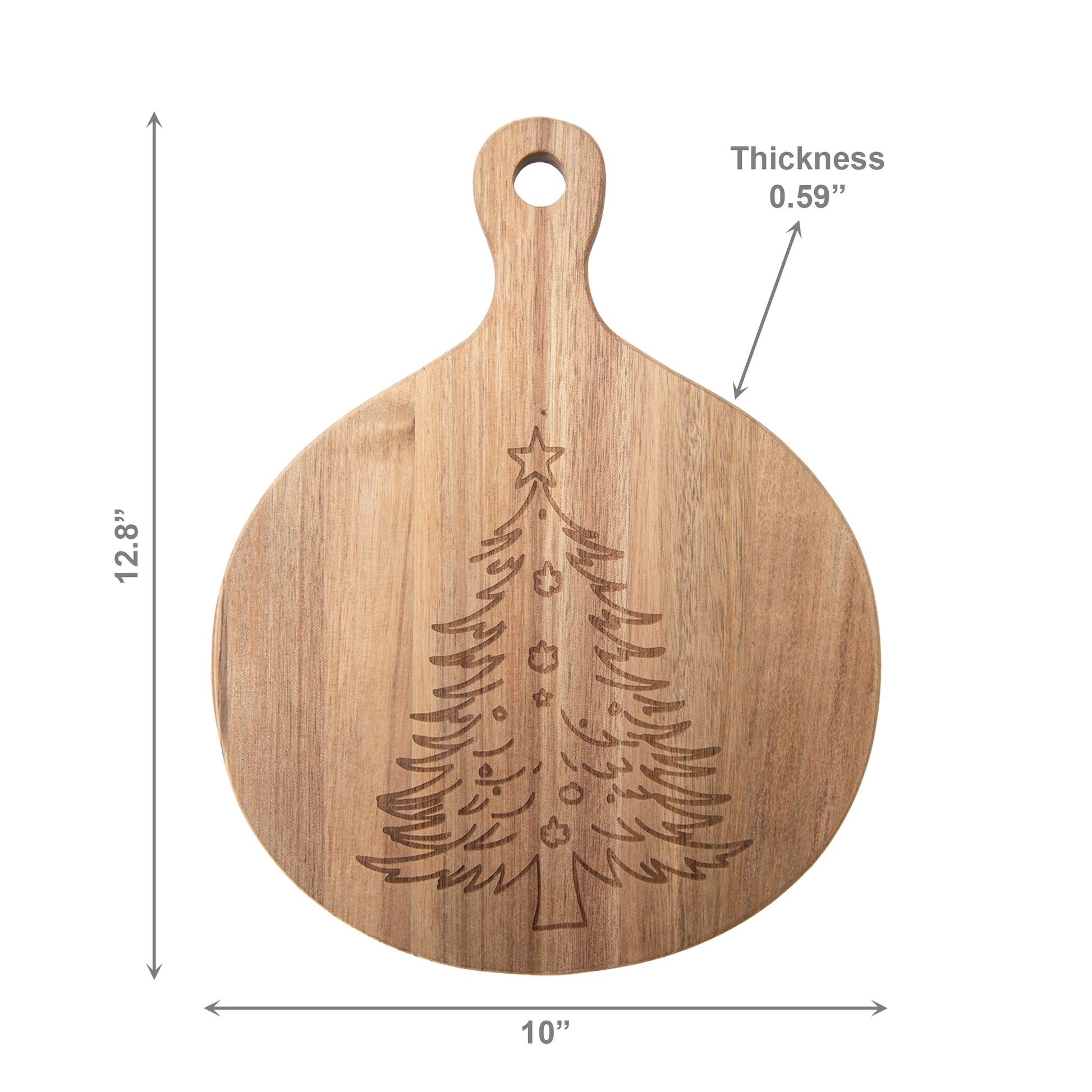 Acacia Paddle Serving Tray Tree, Serving Tray, Holiday Decor