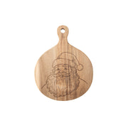 Acacia Paddle Serving Tray Santa, Christmas, Serving Tray, Holiday Decor