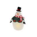 Led Wool Lit Stout Snowman