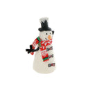 Led Wool Lit Slender Snowman