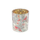 Glass Candle Holder Cardinal Large - Set of 2