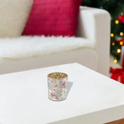 Glass Cardinal Candle Holder, Christmas Bird Candleholder Decor Large - Set Of 2