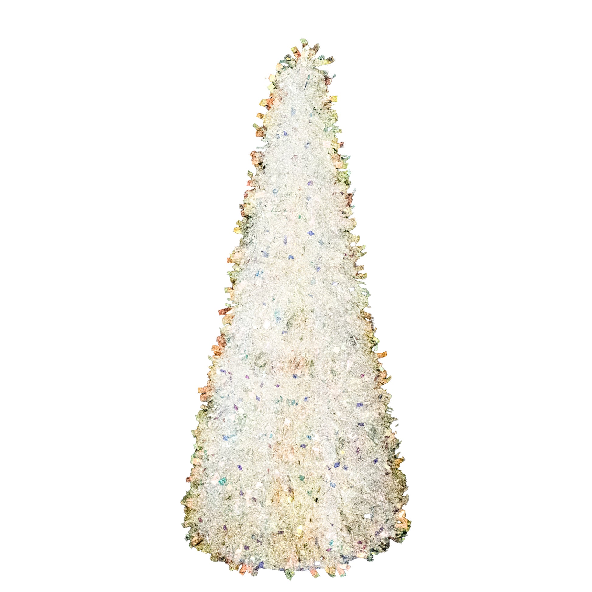 Iridescent Tinsel Christmas Tree, Christmas, Tinsel Decor, Holiday Decor- Set of 2