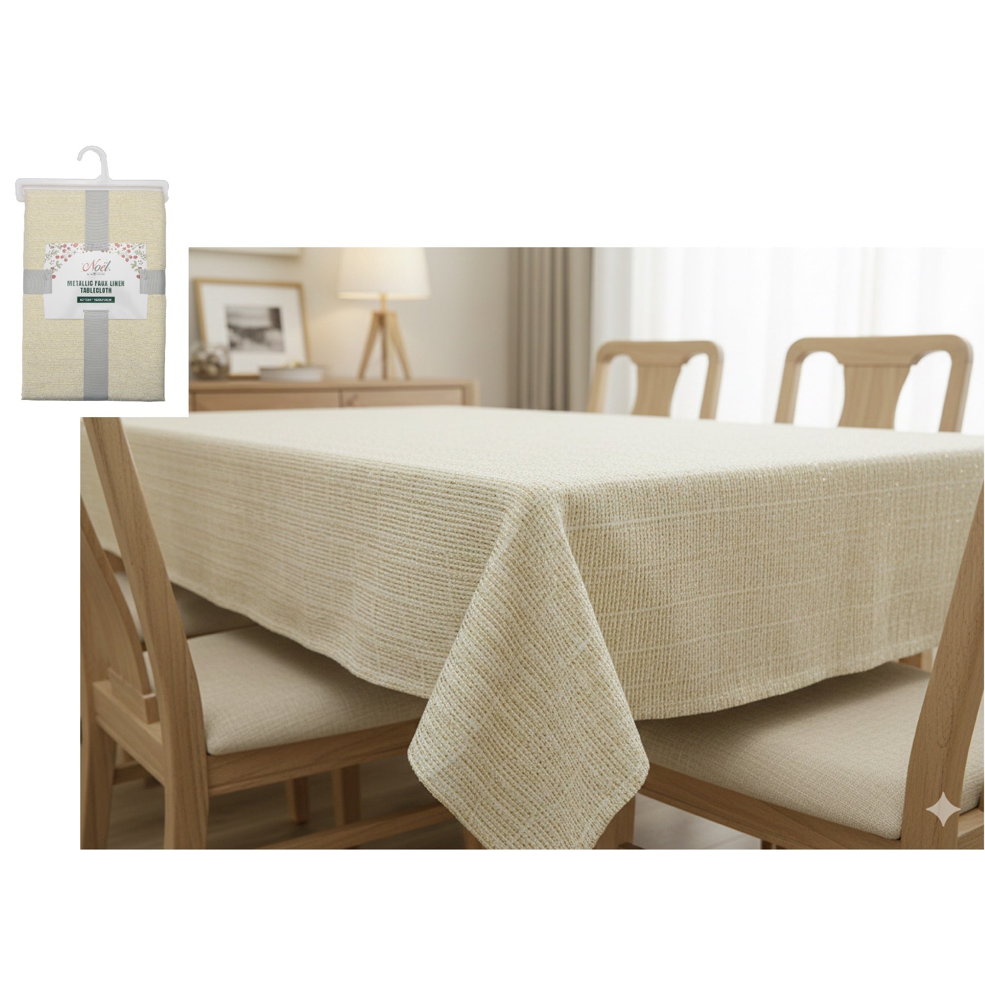 Lurex Tablecloth 60 X 120 Gold, Tablecloth, Holiday Decor