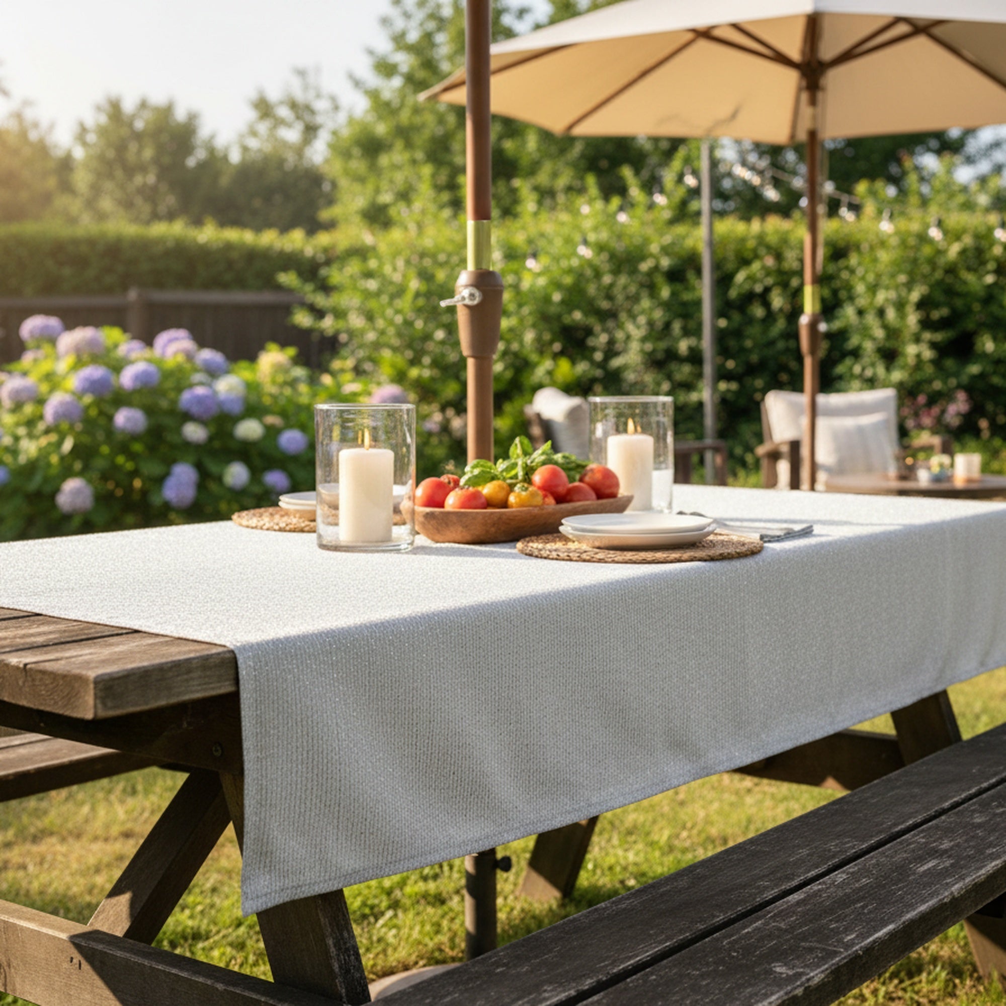 Lurex Tablecloth 60 X 120 Silver, Tablecloth, Holiday Decor
