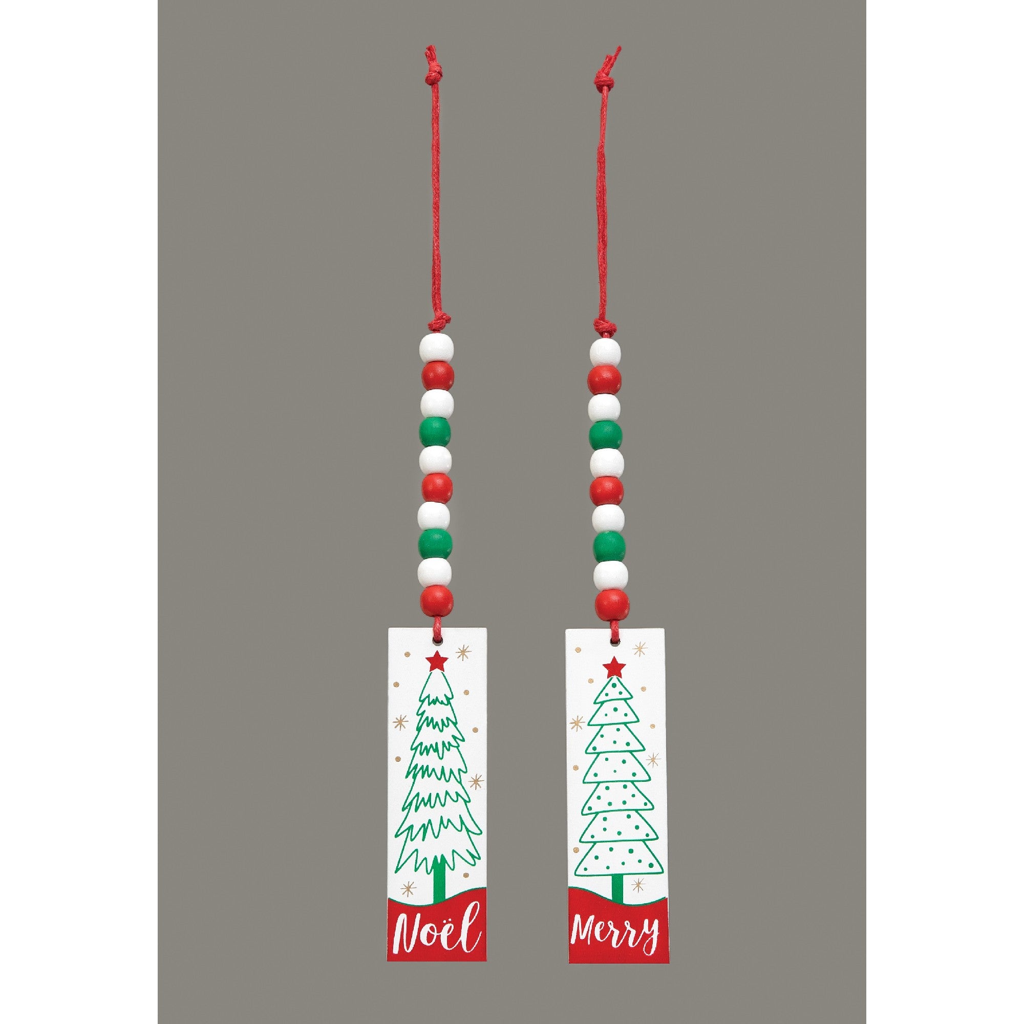Tree Tag Ornament 2 Assorted, Ornament, Holiday Decor- Set of 6