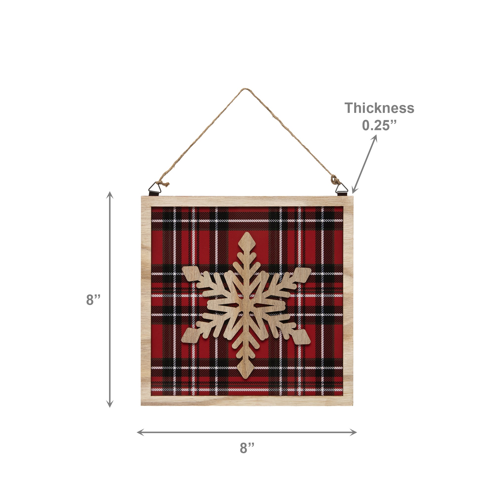 Snowflake Square Ornament/Sign, Christmas, Ornament, Holiday Decor