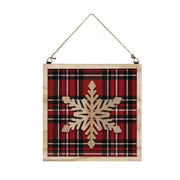 Snowflake Square Ornament/Sign, Christmas, Ornament, Holiday Decor
