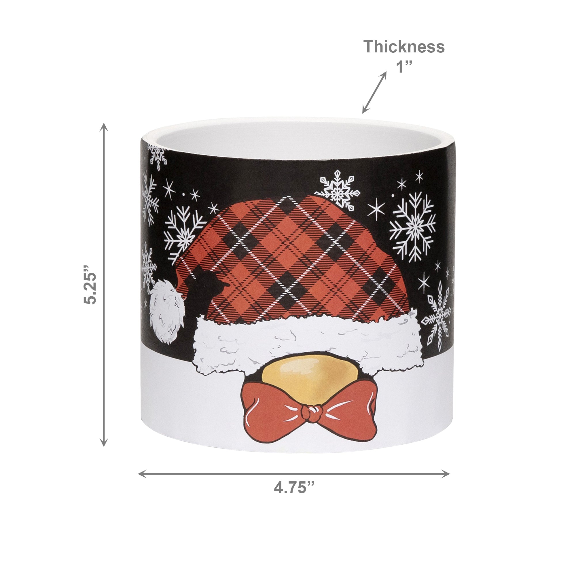 Penguin/Snowflake Pot Large, Christmas, Planter, Holiday Decor- Set of 3