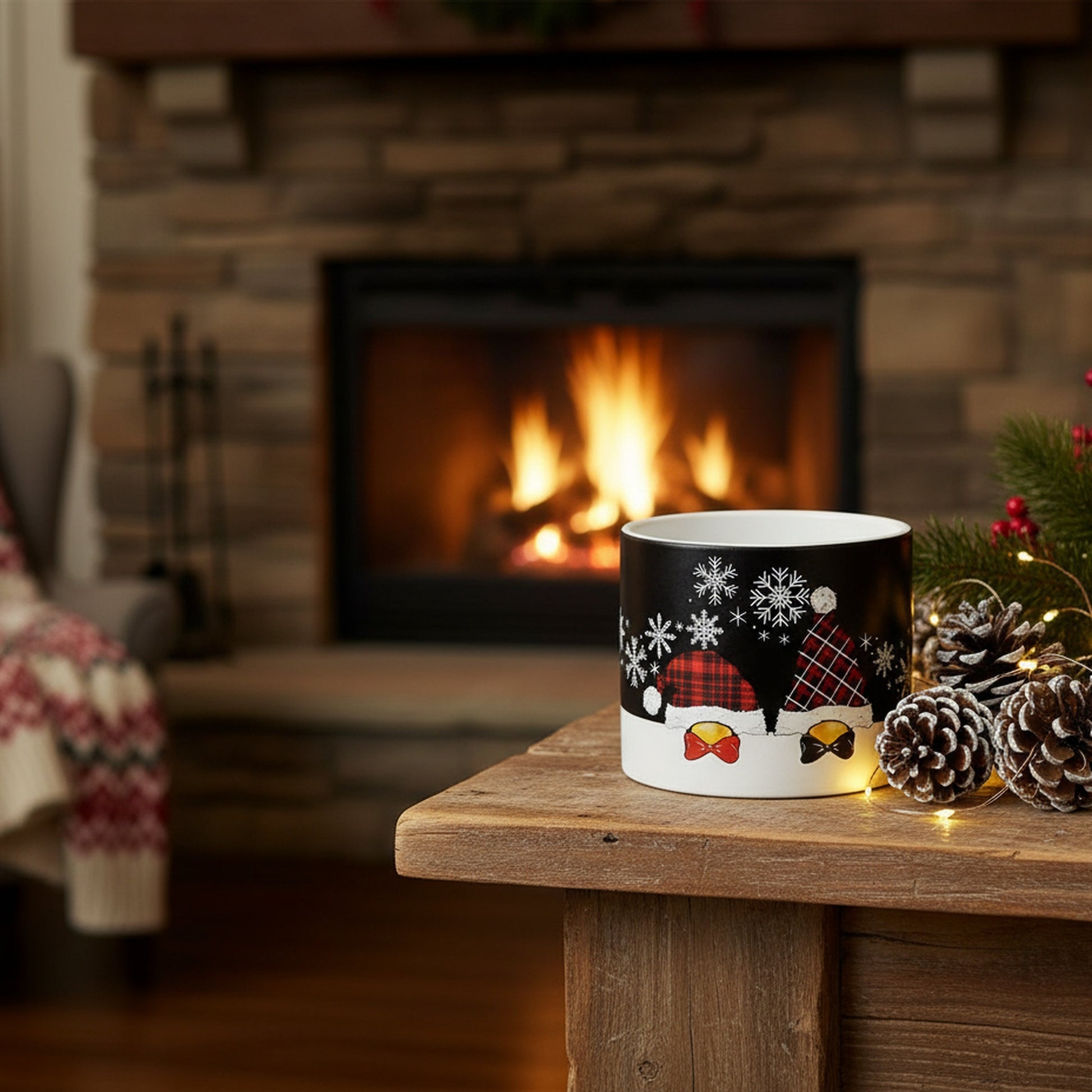 Penguin Duo Pot Medium, Planter, Holiday Decor- Set of 3