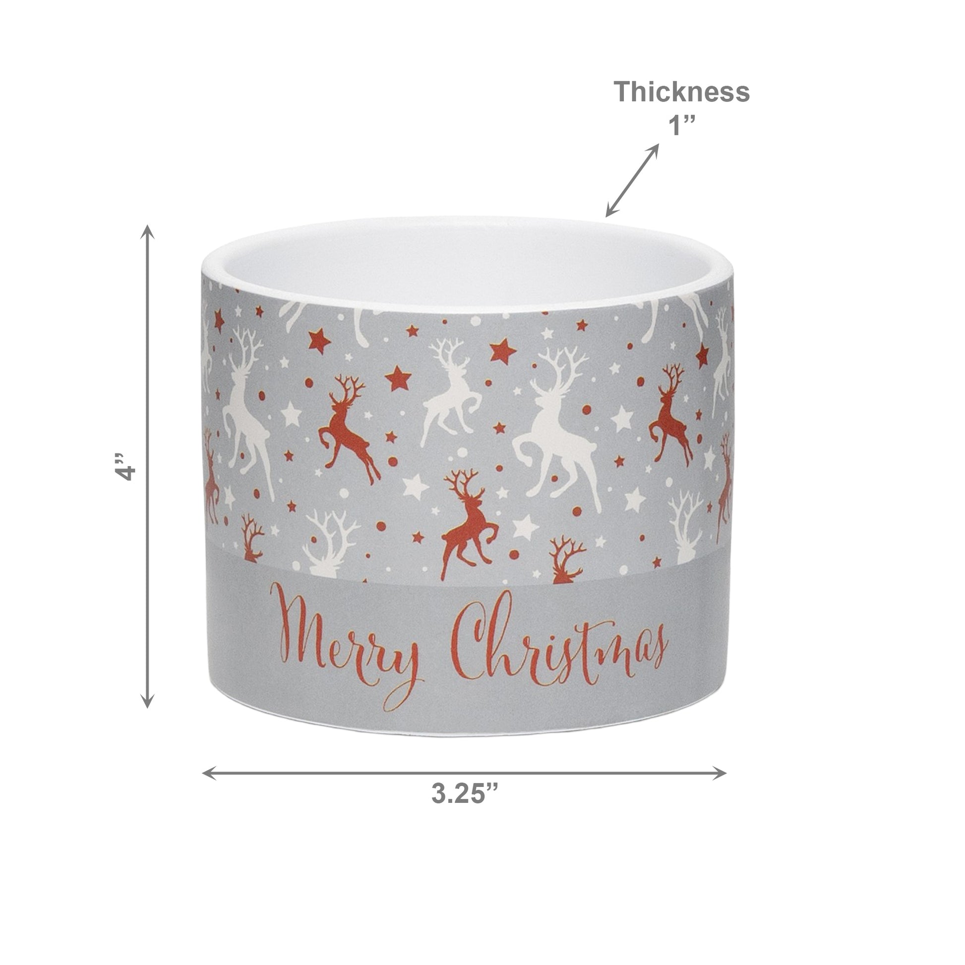 Merry Christmas Pot Medium, Christmas, Planter, Holiday Decor- Set of 3