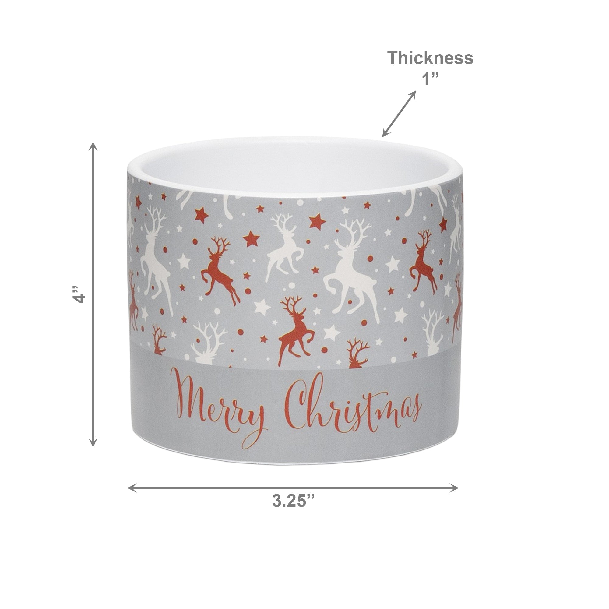Merry Christmas Pot Medium, Christmas, Planter, Holiday Decor- Set of 3