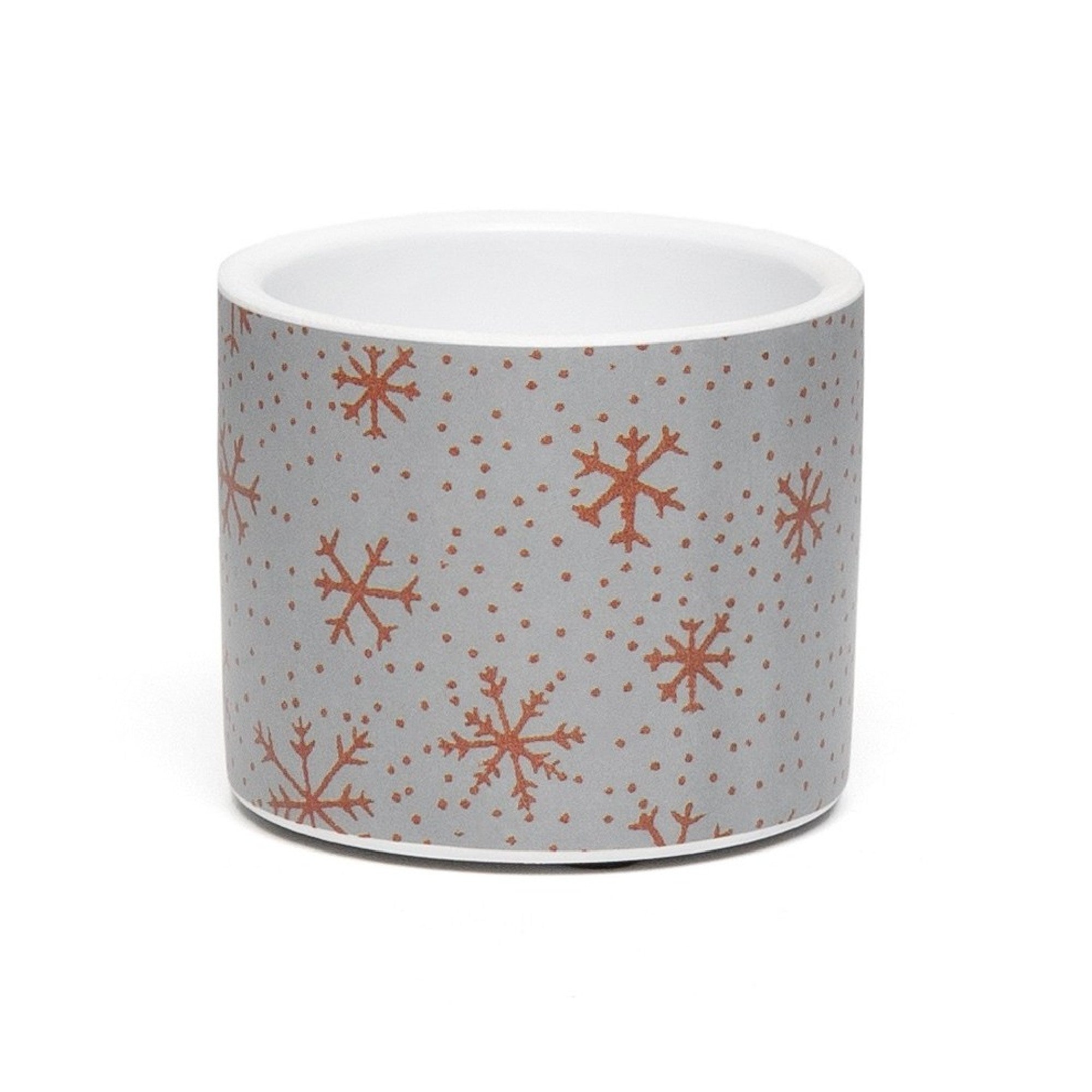 Holiday Snowflake Pot Small, Christmas, Planter, Holiday Decor- Set of 3