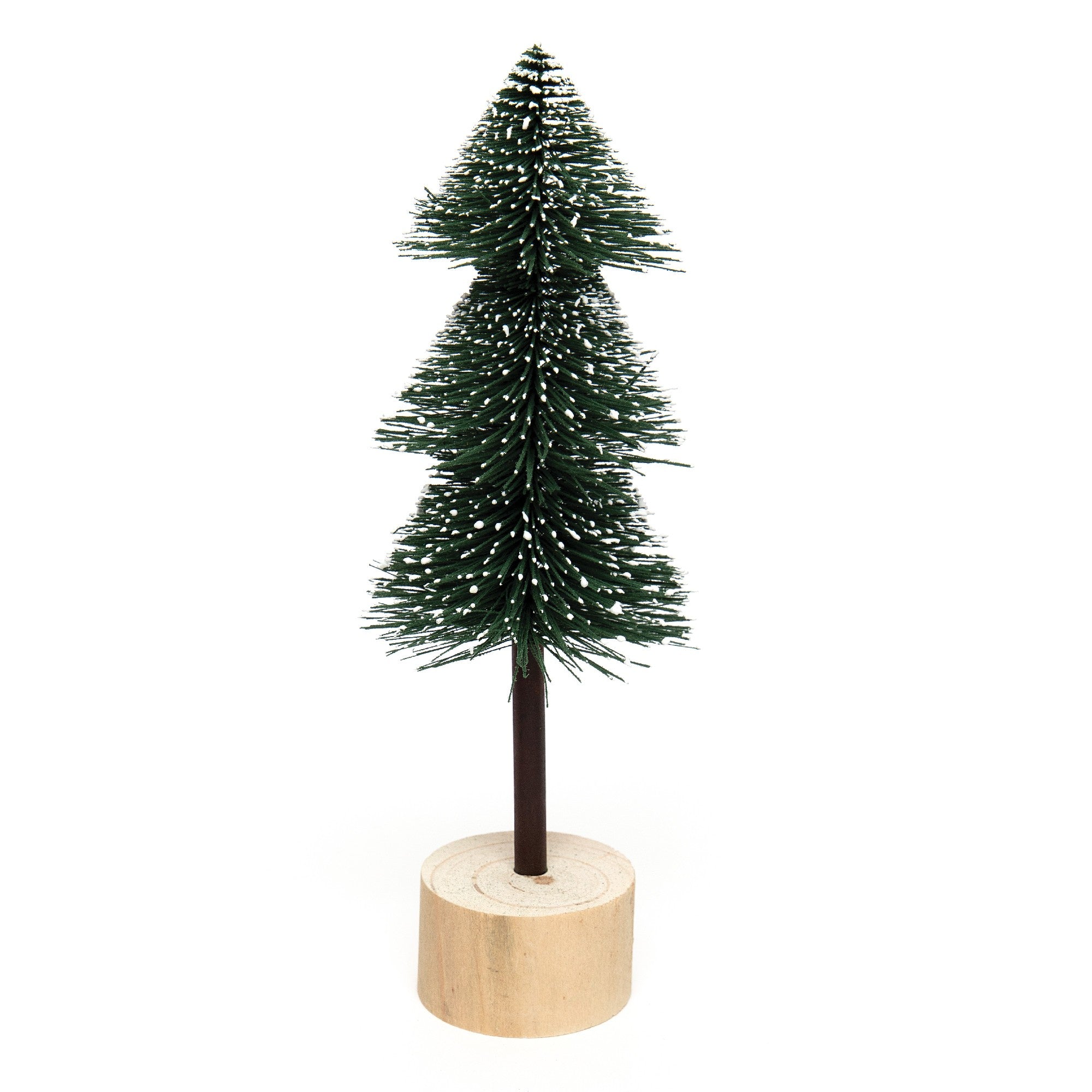 Bristle Tree Dark Green Tall, Holiday Decor- Set of 3