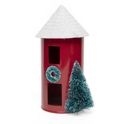 Silo Red Large, Holiday Decor- Set of 2