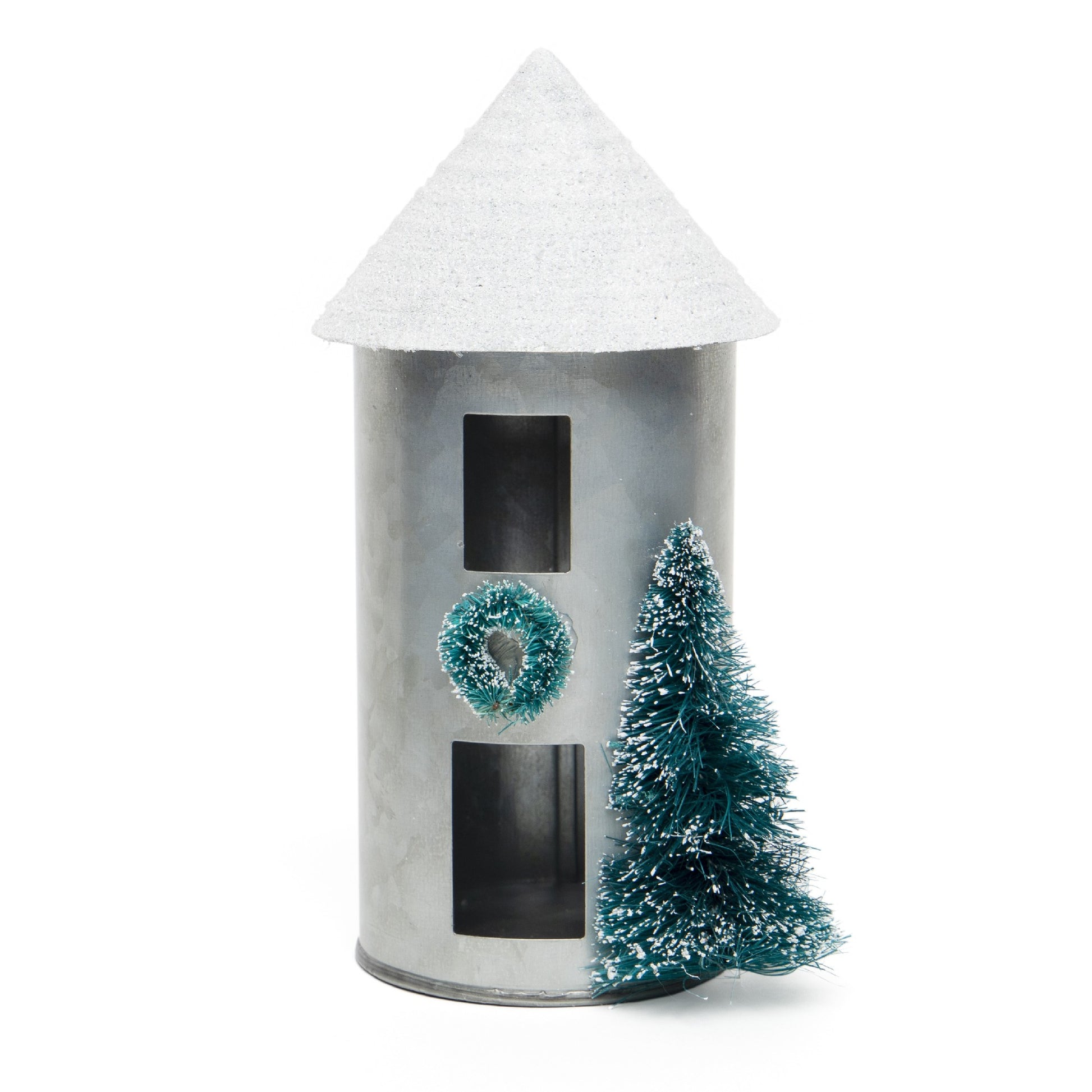 Silo Grey Large, Holiday Decor- Set of 2