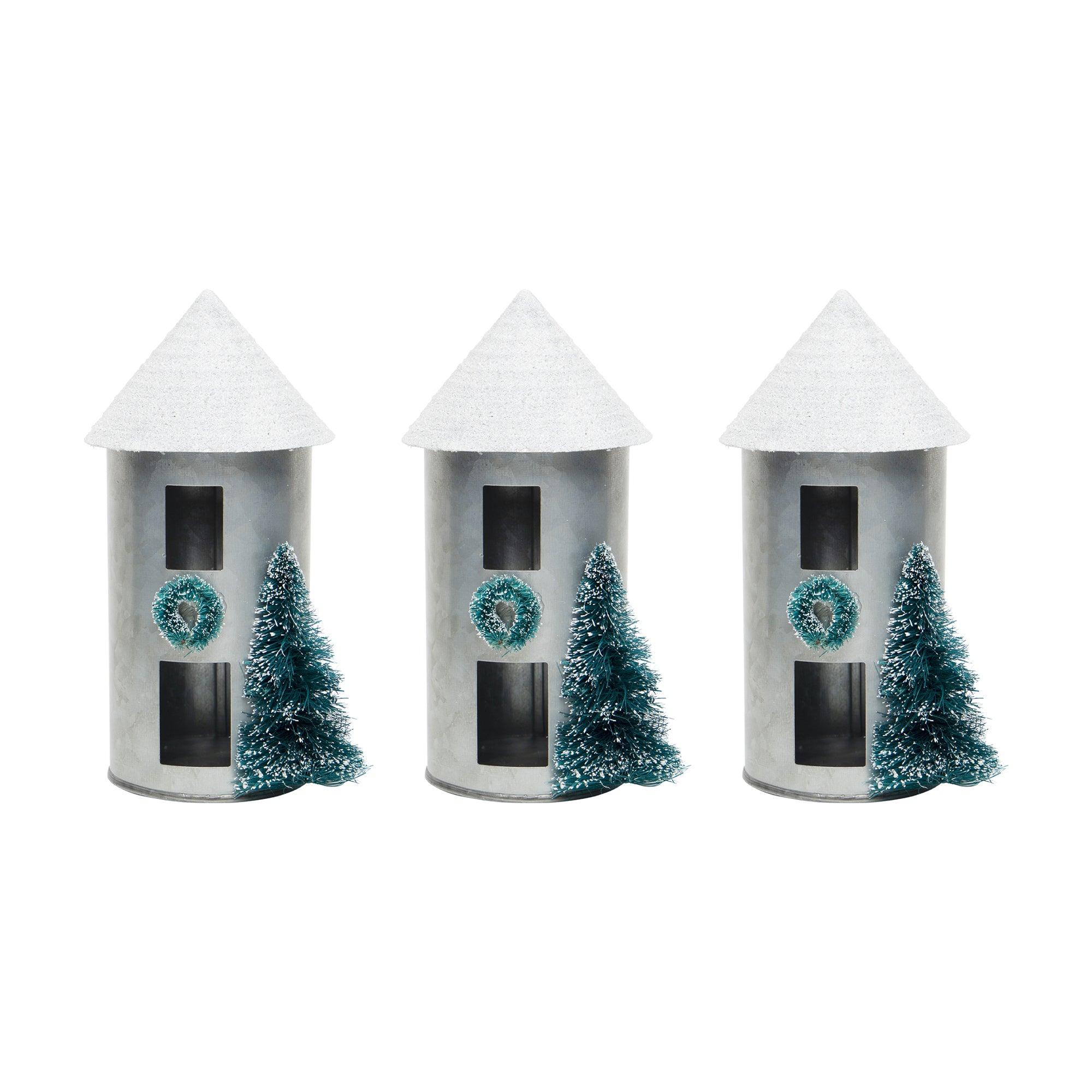 Silo Grey Large, Holiday Decor- Set of 2