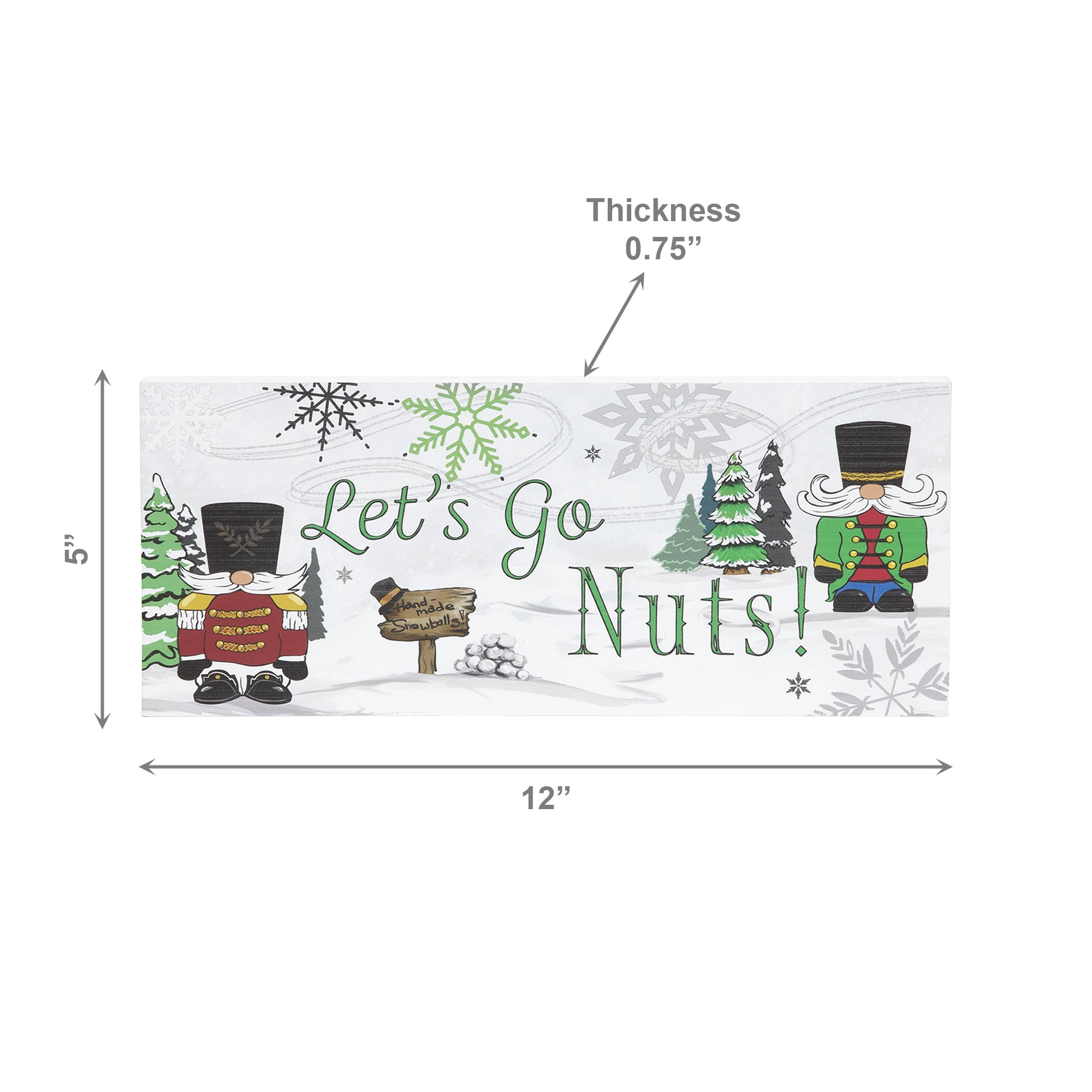 Block Let’s Go Nuts Nutcracker, Christmas, Holiday Decor