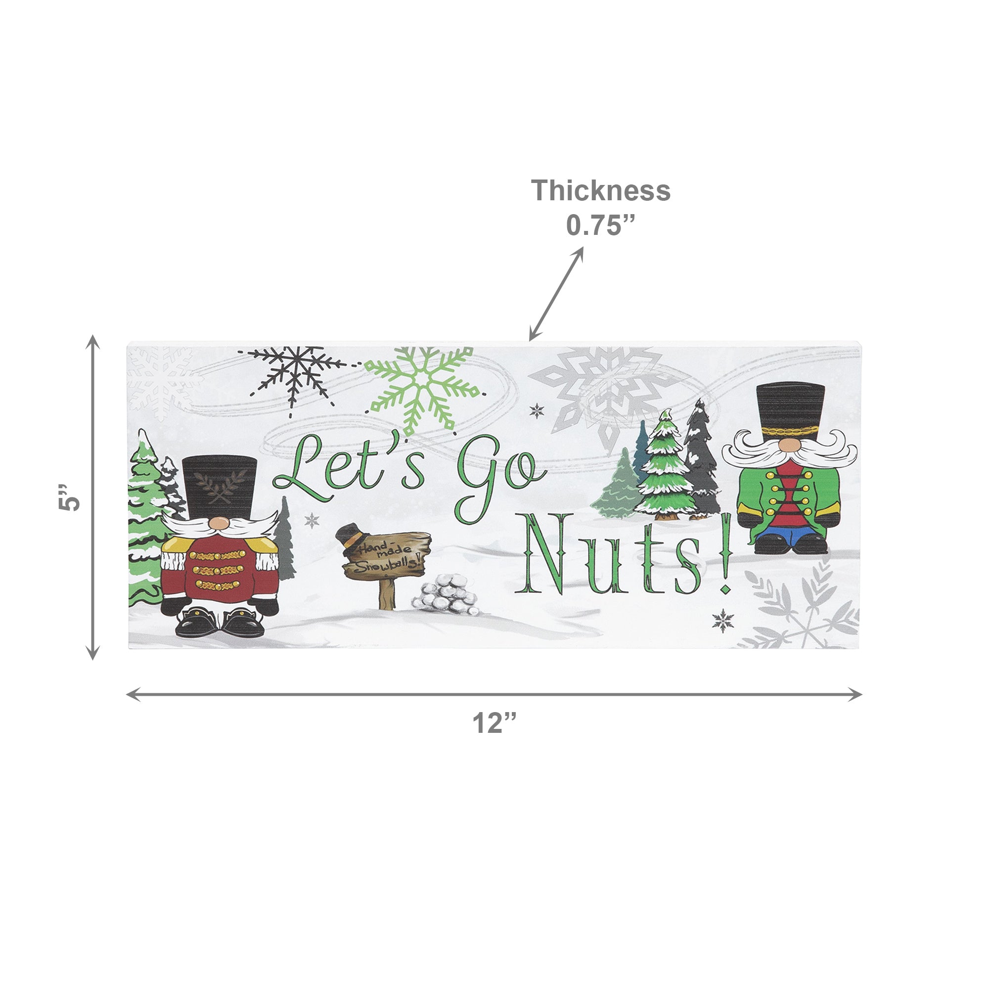 Block Let’s Go Nuts Nutcracker, Christmas, Holiday Decor
