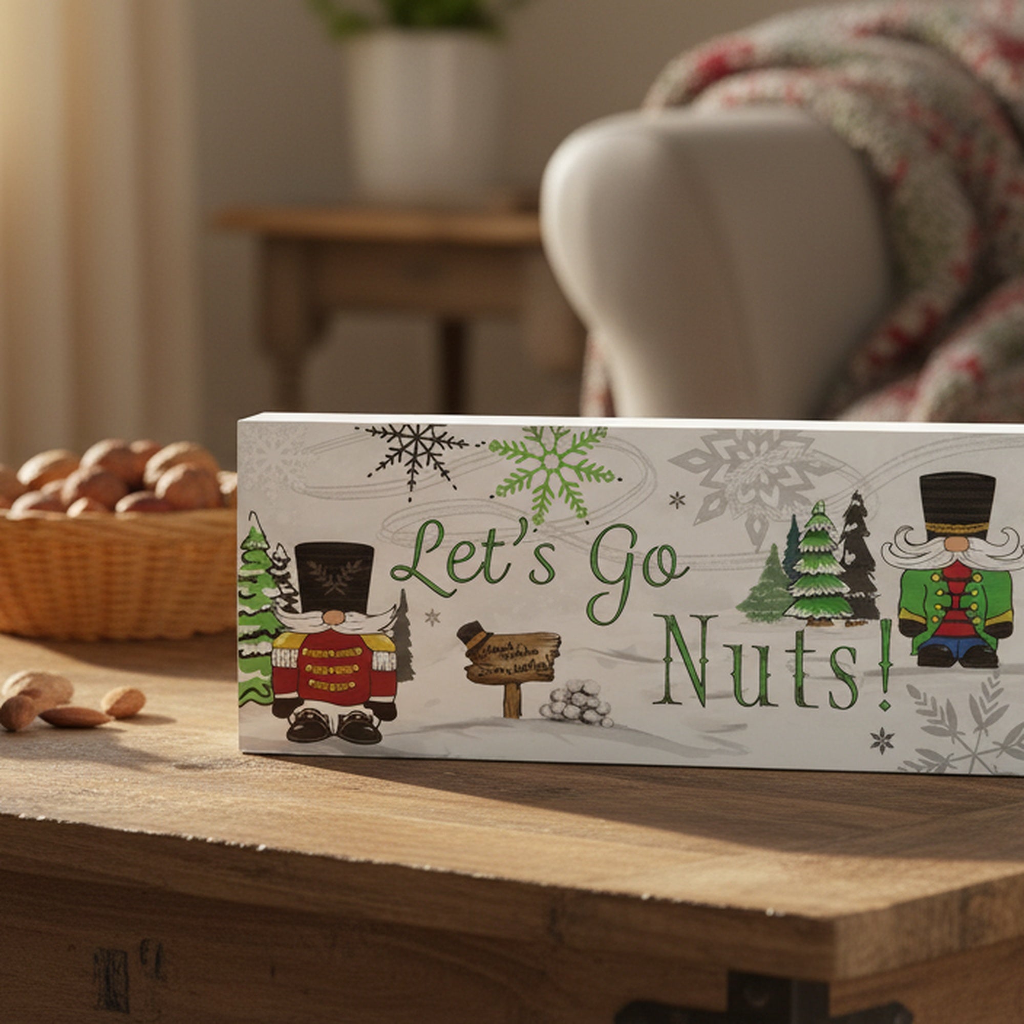 Block Let’s Go Nuts Nutcracker, Christmas, Holiday Decor