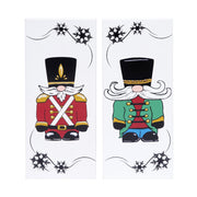 Nutcracker Block 2 Assorted, Christmas, Holiday Decor- Set of 2
