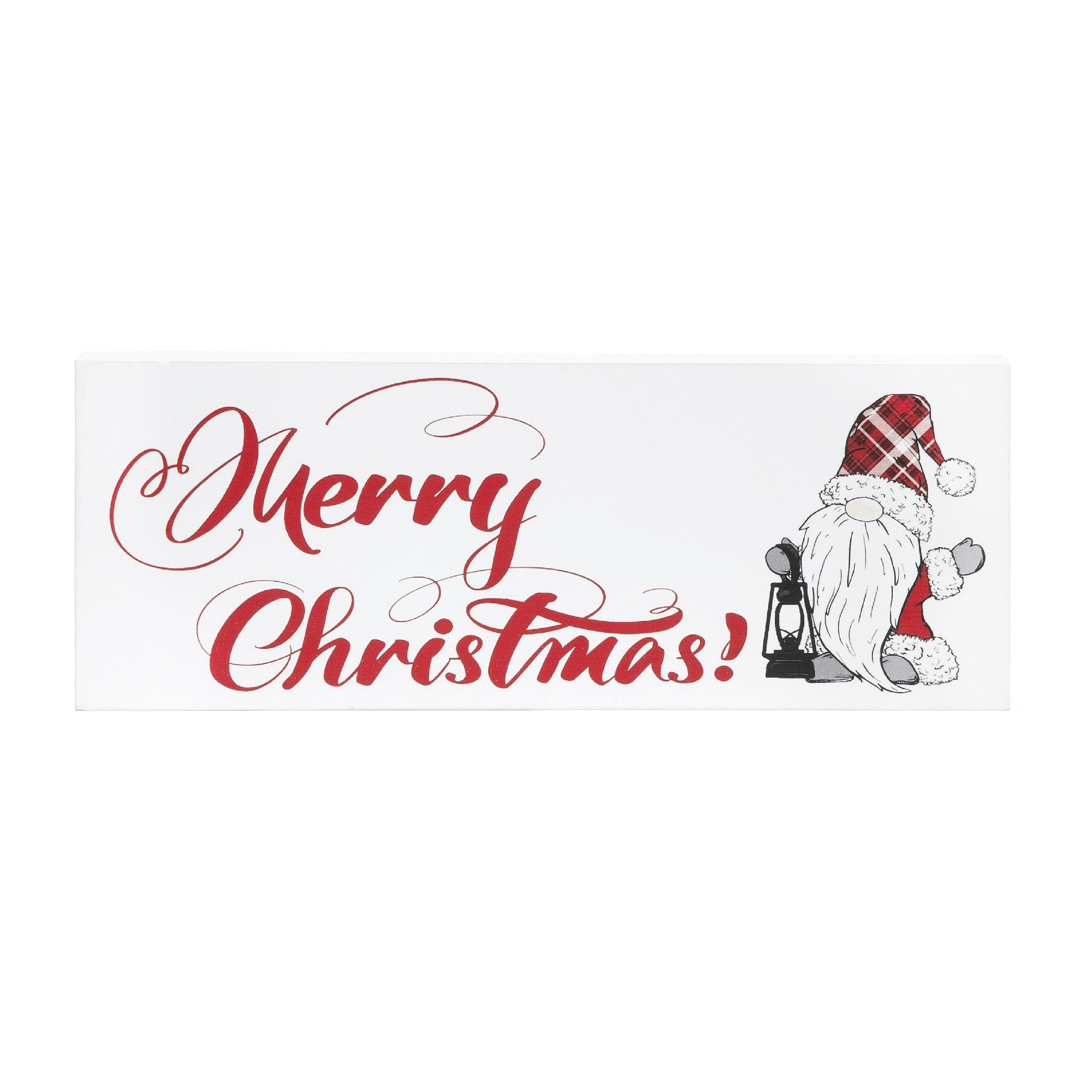 Block Merry Christmas Gnome, Christmas, Holiday Decor