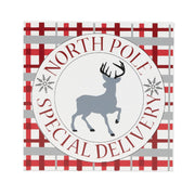 North Pole Deer Block, Holiday Decor