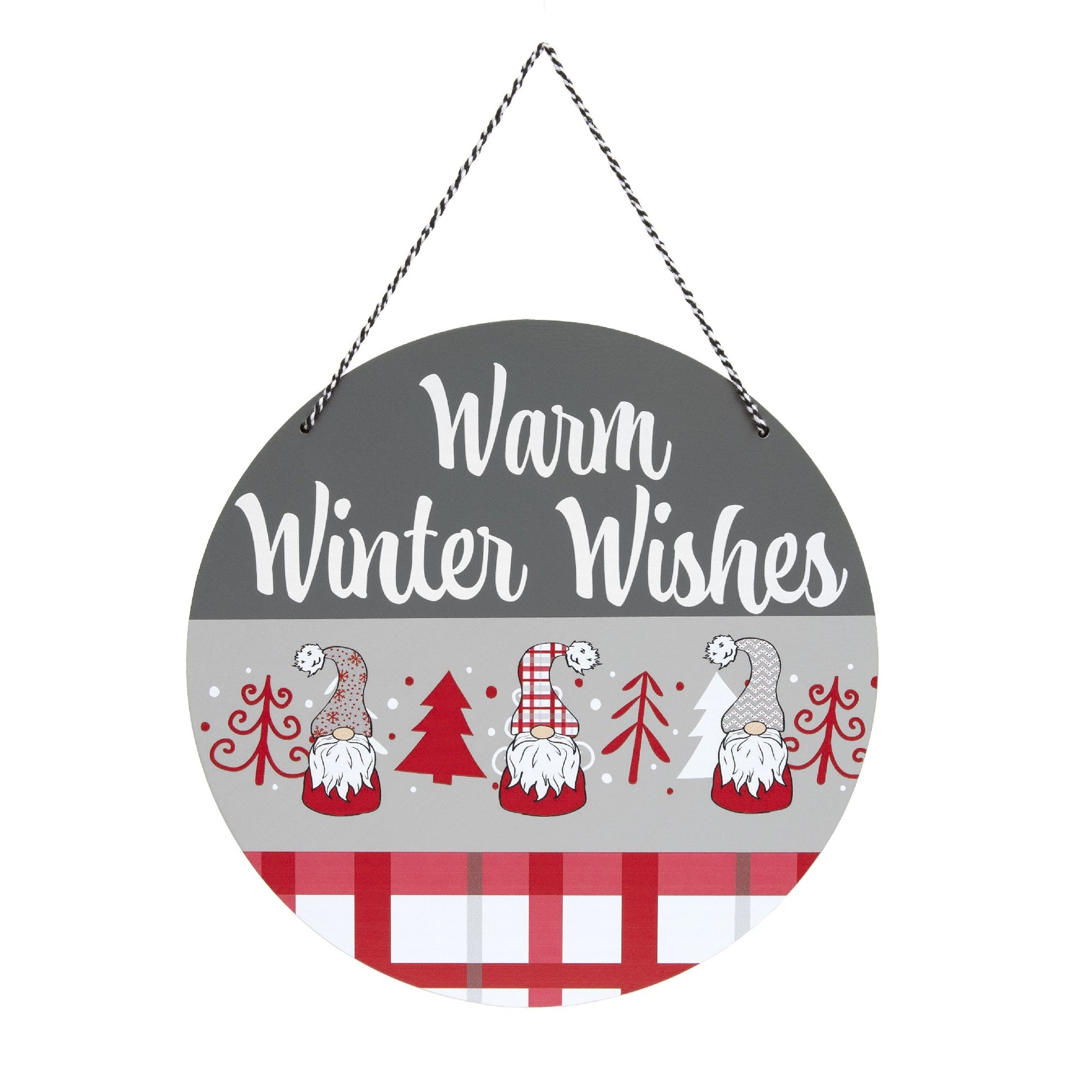 Sign Warm Winter Wishes Gnome, Winter, Holiday Decor